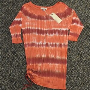 SOLOW NWT‎ Tie-Dye Tunic Pink & Magenta Size Xs